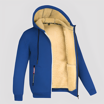Waldo - Sencillo, con forro de felpa, hoodie para hombres