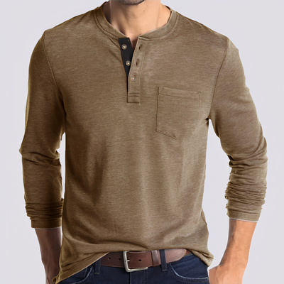 Dashiell - Camisa Casual de Manga Larga para Hombres