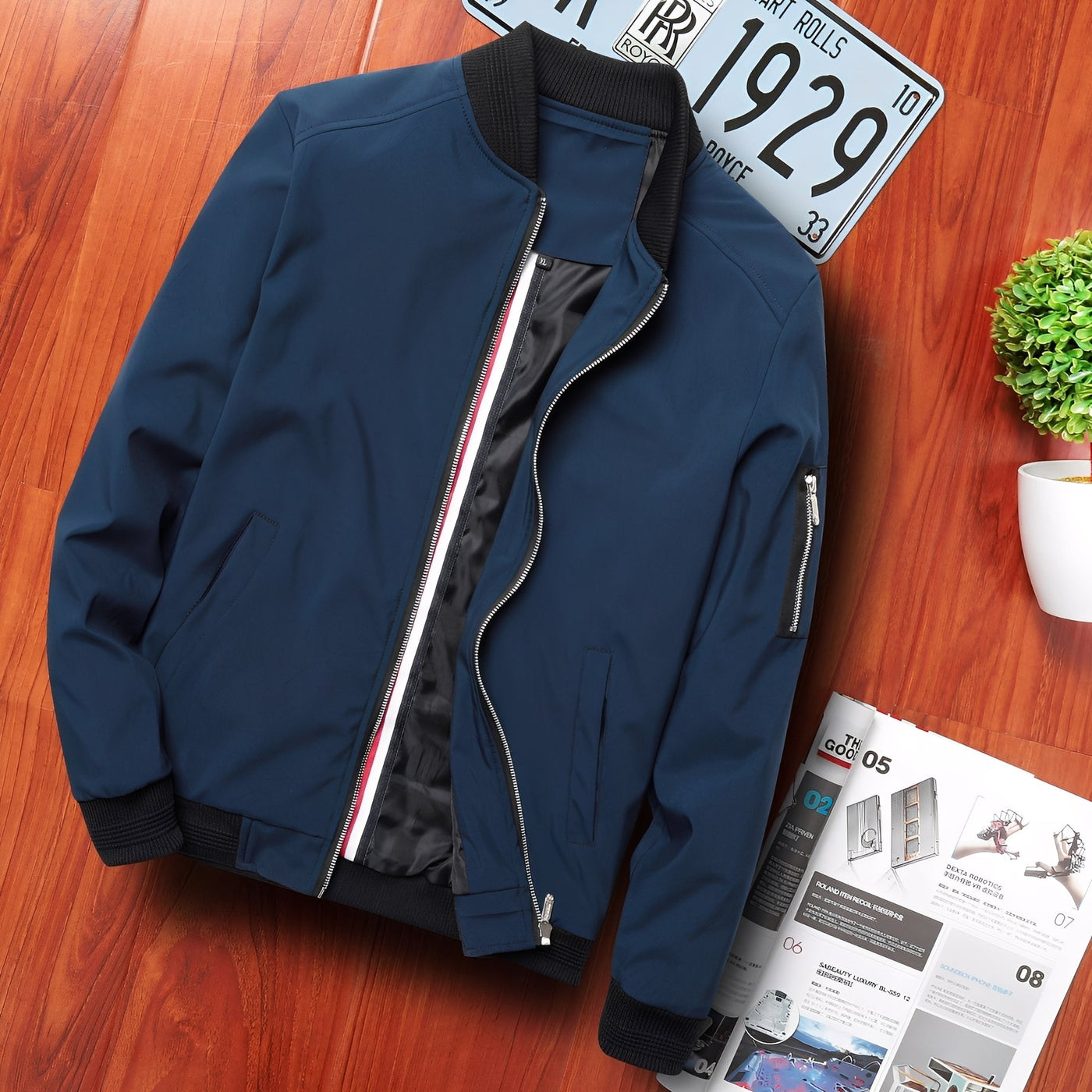 Leonard - Elegante chaqueta bomber para hombres
