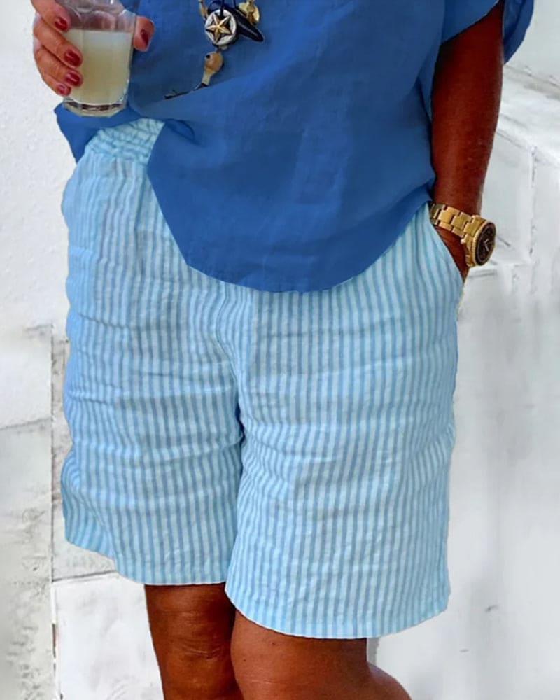 Élise – Shorts con Rayas