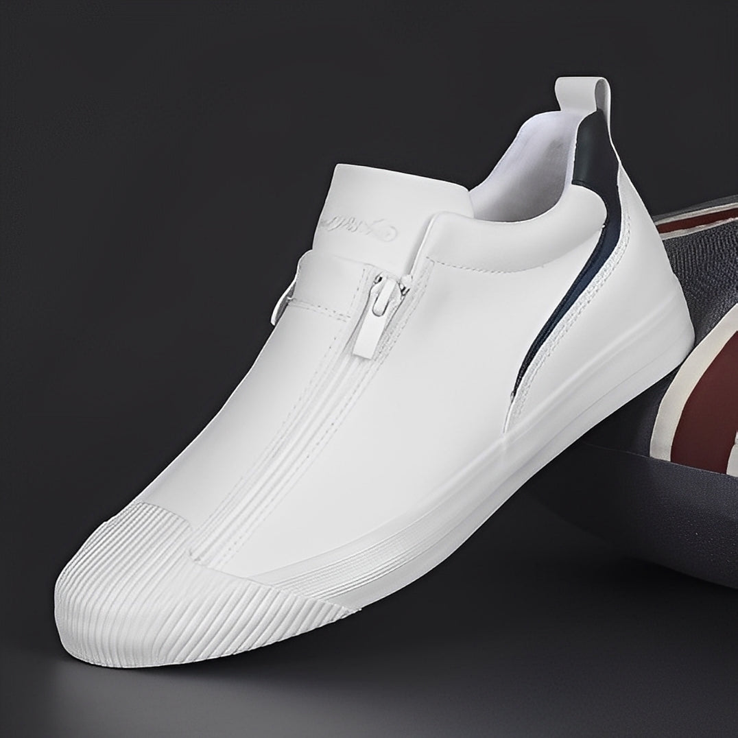 Jerred - Modernos Zapatos de Cuero con Cremallera para Hombres