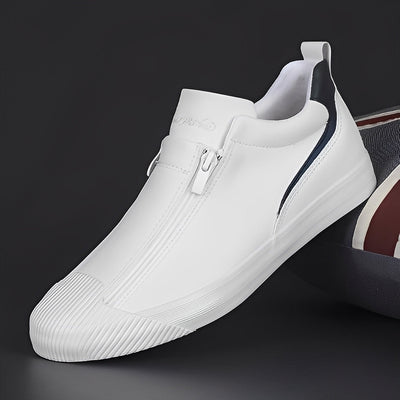 Jerred - Modernos Zapatos de Cuero con Cremallera para Hombres