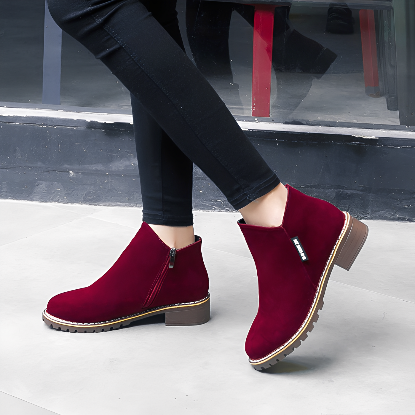 Chantelle - Elegantes Botas de Gamuza para Mujeres