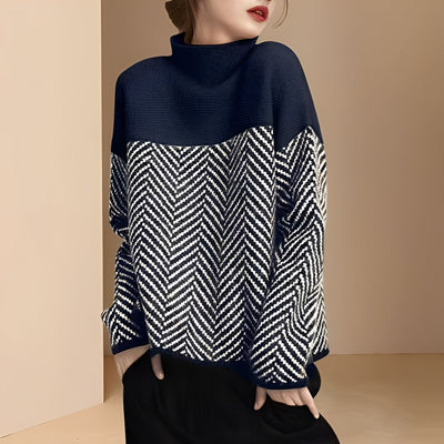 Antonia - Elegante Jersey de Patchwork para Mujeres