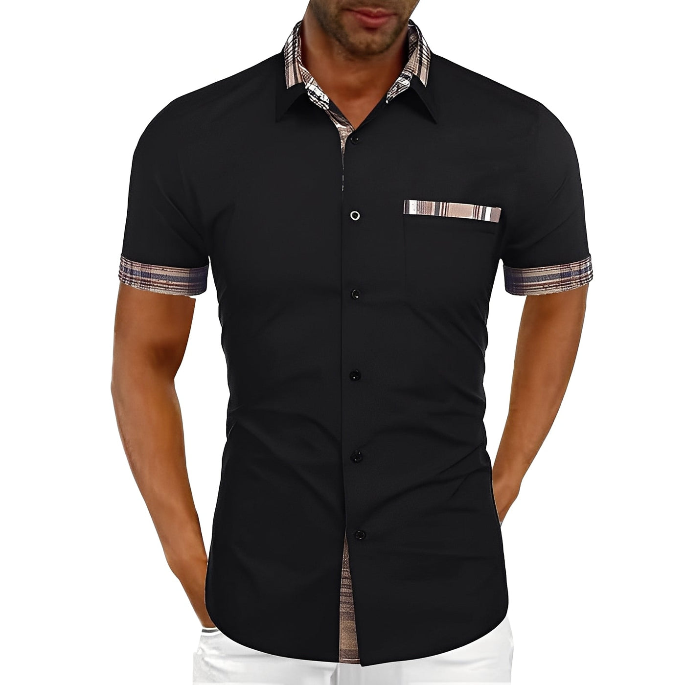 Marvin - Camisa Corta Casual para Hombres