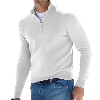 Nash - Jersey casual con cremallera para hombres