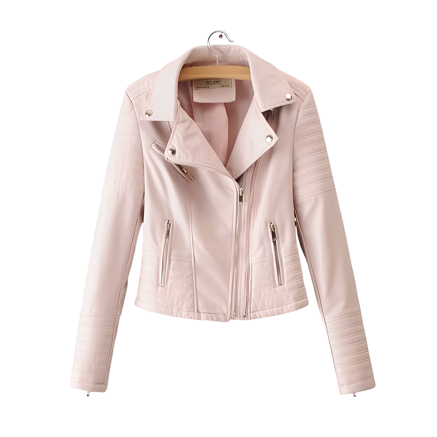 Cherie - Elegante chaqueta de cuero ajustada para mujeres