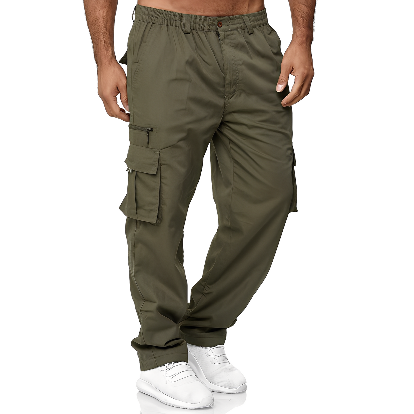 Randolf - Cómodo, relajado pantalón cargo para hombres