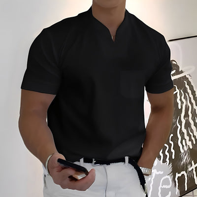 Dylan - Camisa de negocios ajustada de manga corta para hombres