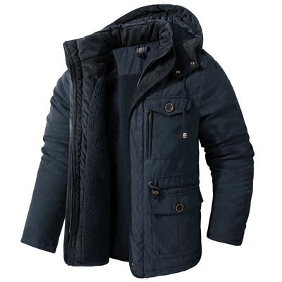 Daniel - Chaqueta de invierno gruesa con capucha para hombres