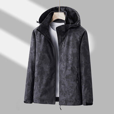 Daly - Chaqueta Corta Viento Unisex con Estampado