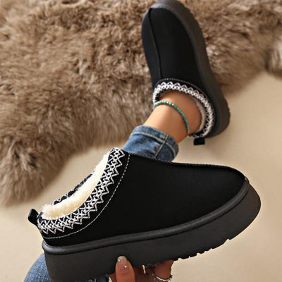 Audrey – Botas de Nieve Estilo de Moda Muffin