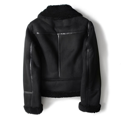 Serrena - Cálida, suave chaqueta de cuero para mujeres