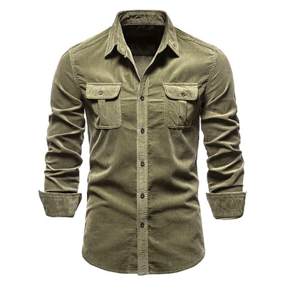 Rowen - Camisa sencilla con bolsillos para hombres