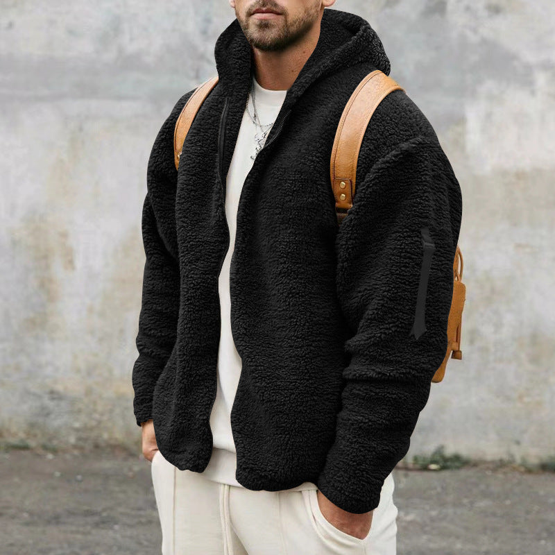Burton - Chaqueta de peluche con capucha para hombres