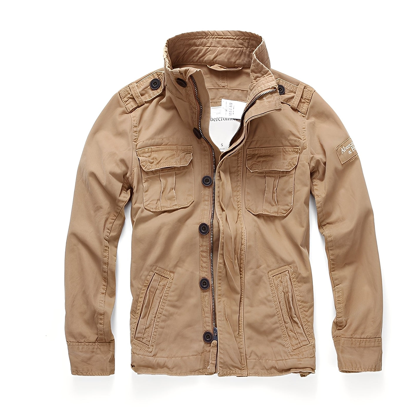 Trenton - Clásica chaqueta de jeans con bolsillos para hombres