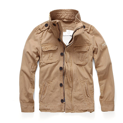 Trenton - Clásica chaqueta de jeans con bolsillos para hombres