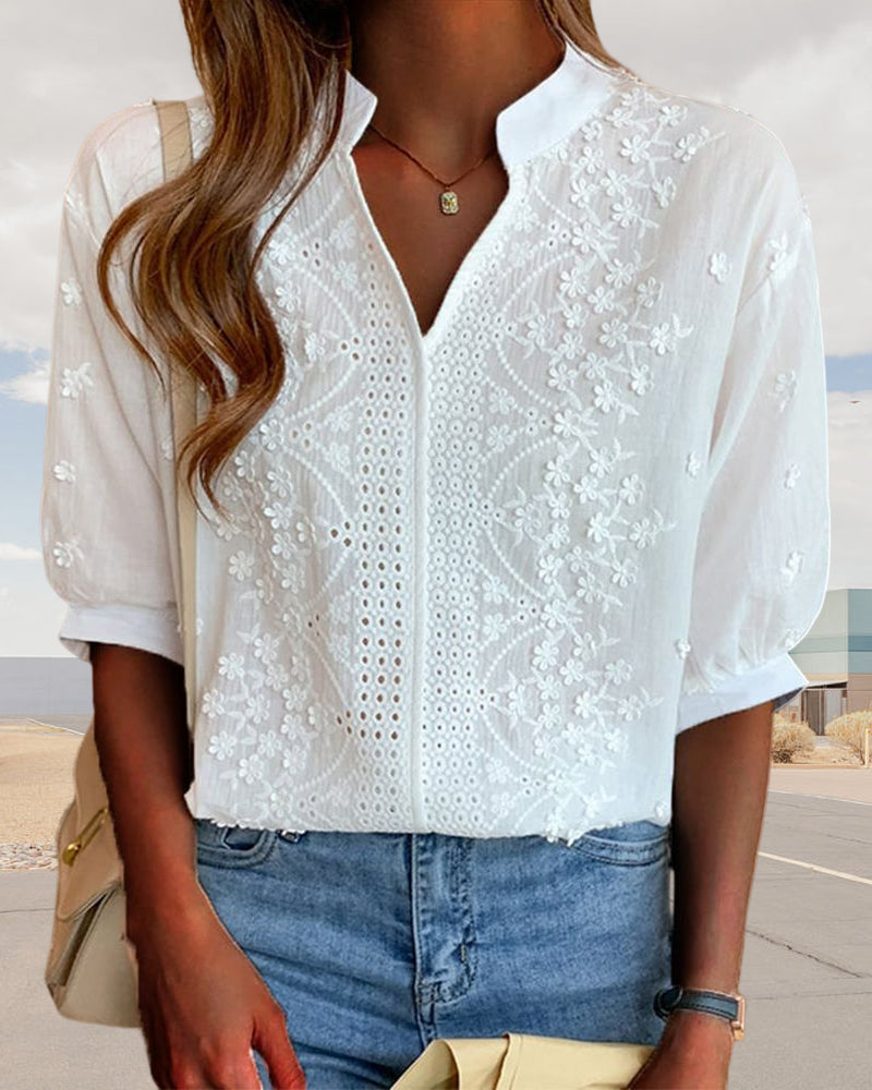 Dina - Blusa Elegancia Bordada