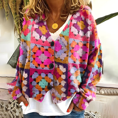 Nydia - Cómodo suéter suave con estampado para mujer