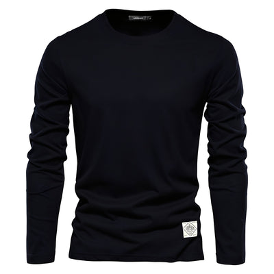Lambert - Camisa de manga larga casual y sencilla para hombres