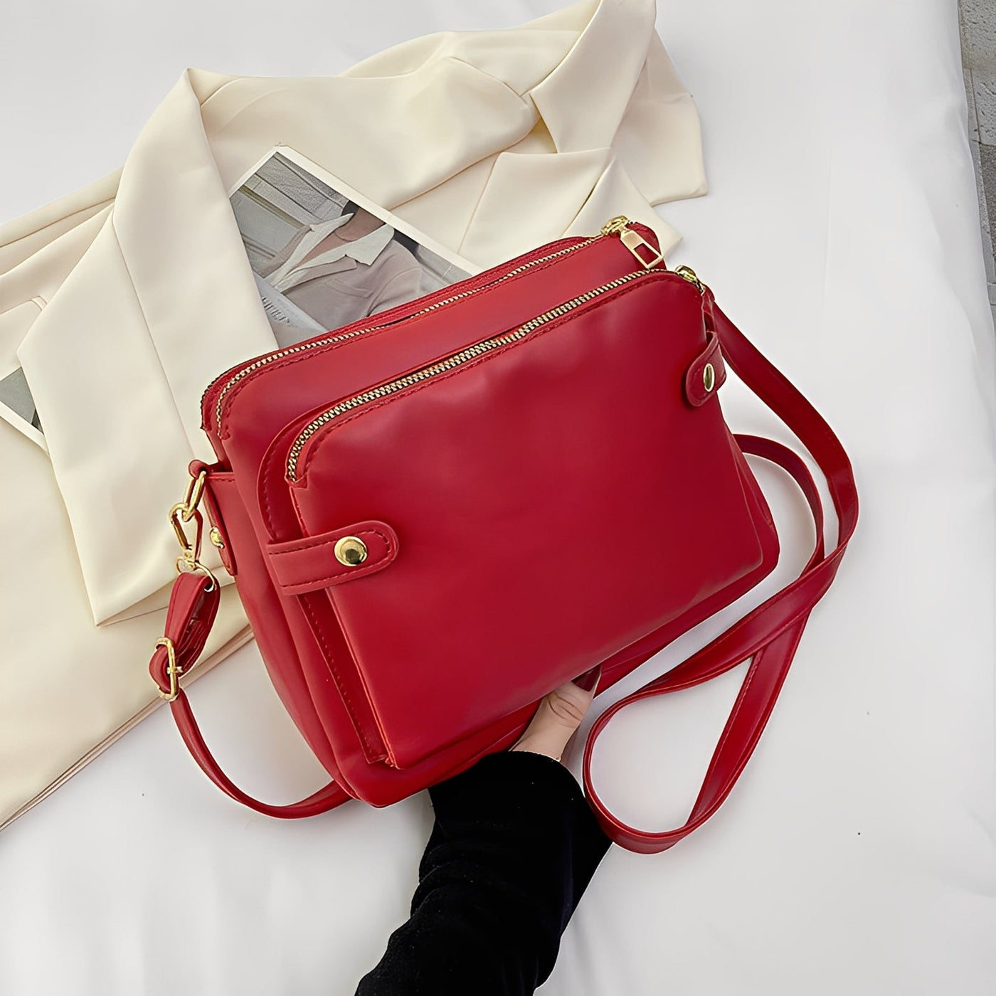 Michaela - Clásica Bolso de Cuero para Mujeres