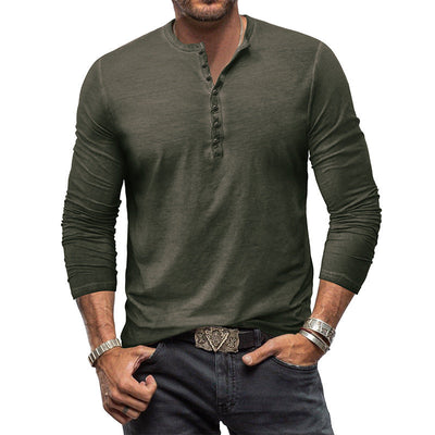 Clifford - Clásica camisa lavada con botones para hombres