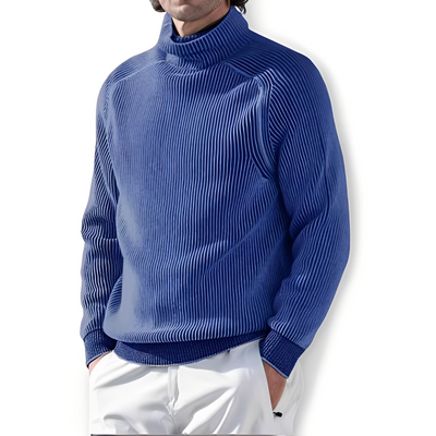 Jarrett - Suéter de casimir con cuello alto para hombres