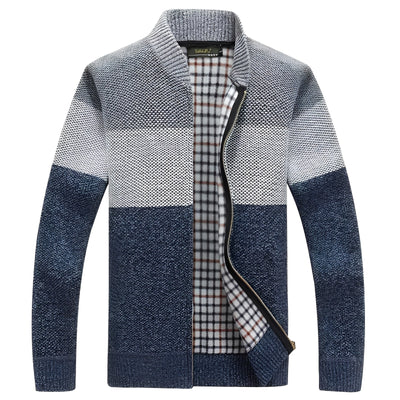 Samson - Chaqueta casual con forro de polar para hombres