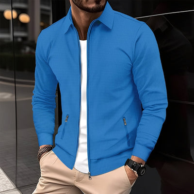 Anthony - Chaqueta moderna con bolsillos con cremallera para hombres