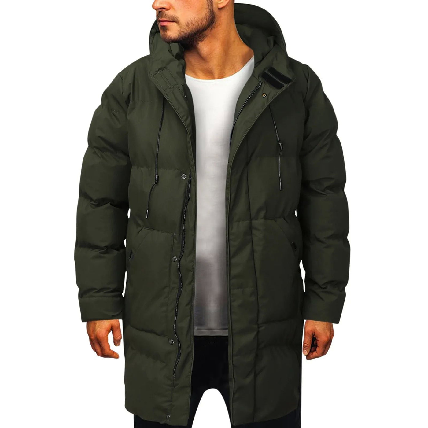 Darrel - Cálido, largo Parka-Jacke para Hombres