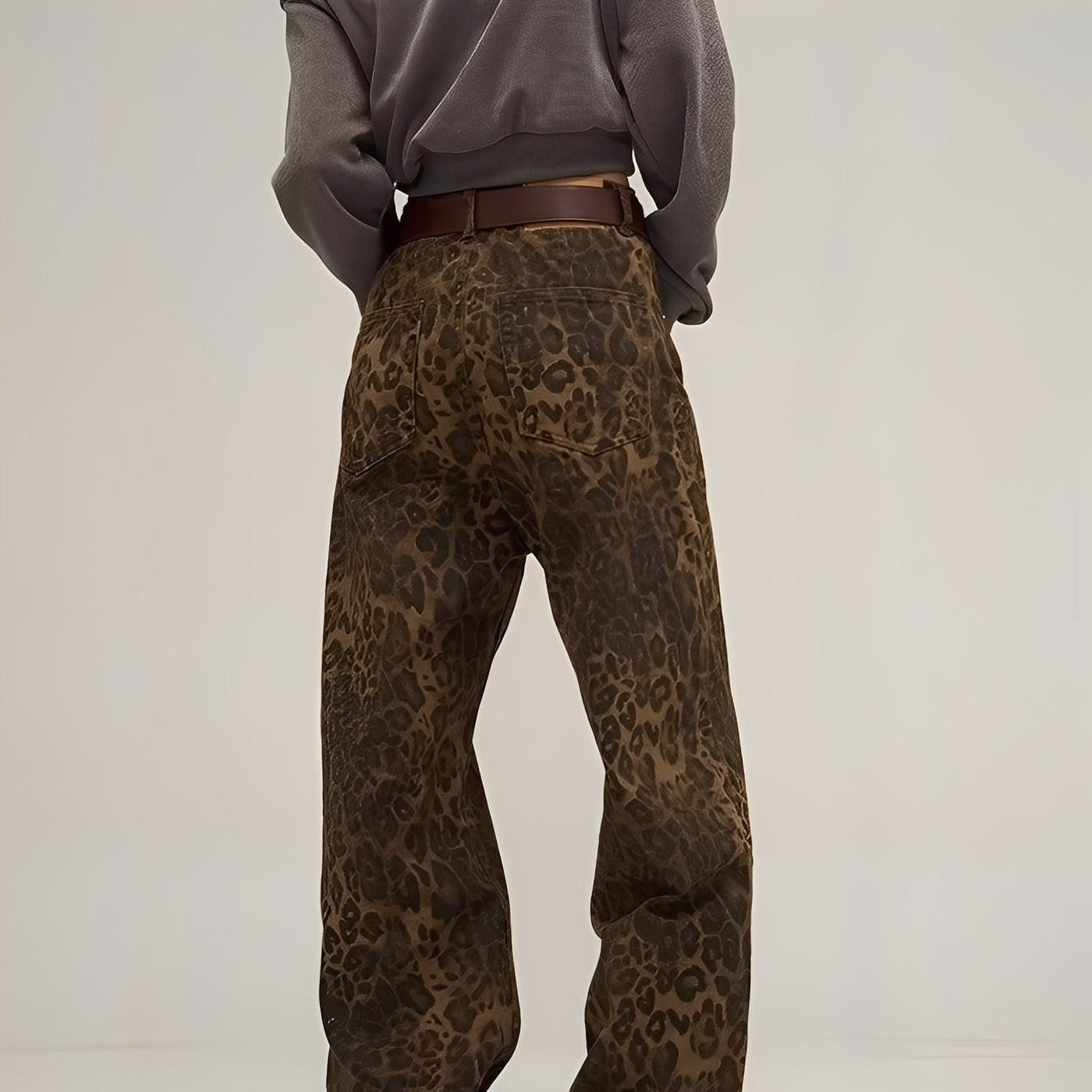 Felecia - Elegante impresa Baggy-Jeans para mujeres