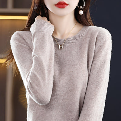 Julia - Elegante, ajustado suéter de lana para mujeres