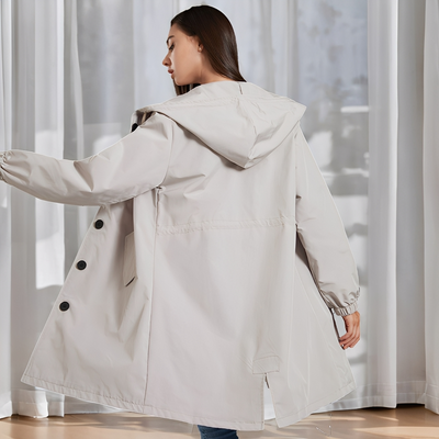 Vivyan - Chaqueta impermeable con capucha para mujeres