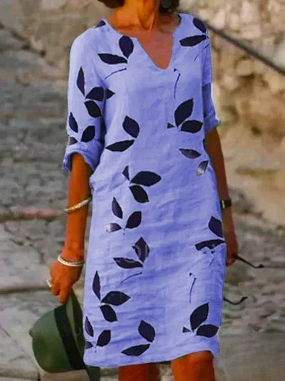 Carla - Vestido elegante con estampado floral para un look casual chic