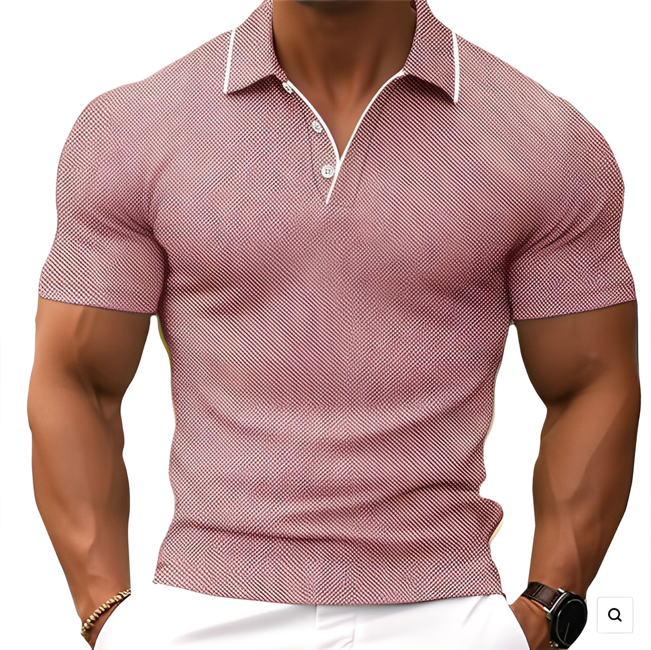 Florence - Camiseta Polo Casual con Botones para Hombres