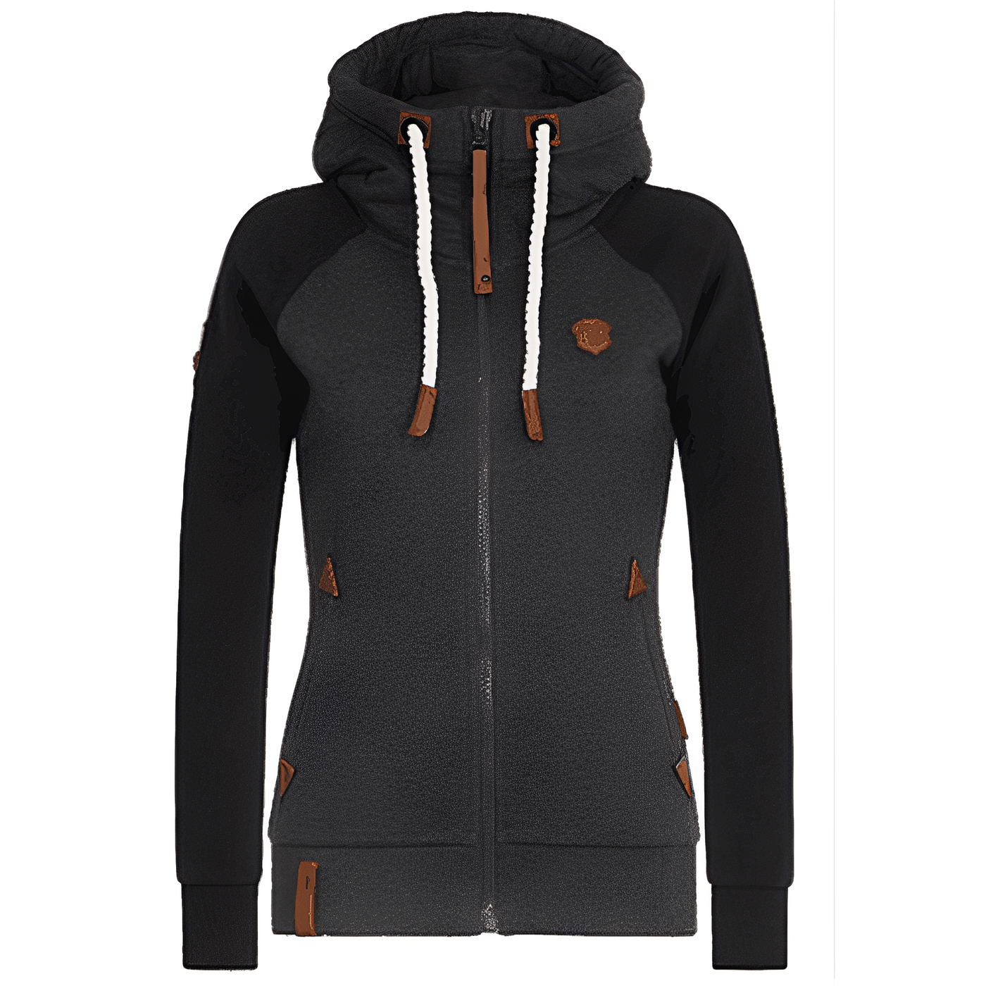 Elinor - Cómodo sudadera con capucha y cremallera para mujer