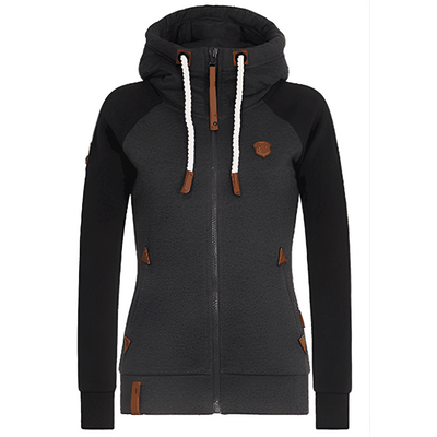 Elinor - Cómodo sudadera con capucha y cremallera para mujer