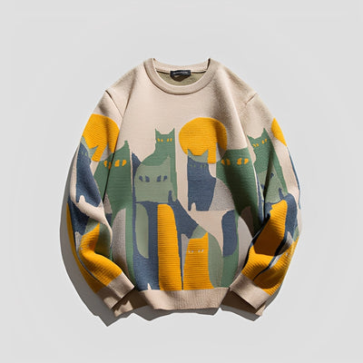 Davin - Elegante suéter con estampado para hombres