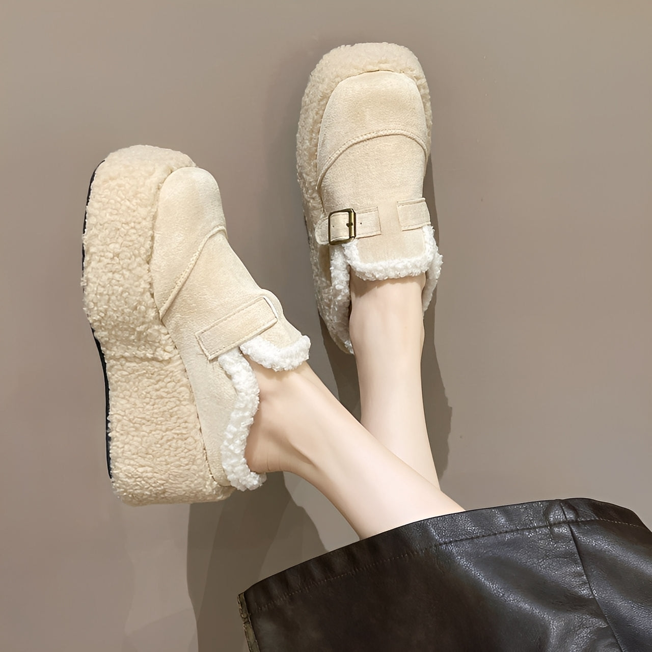 Gabriella - Zapatos casuales con forro de lana para mujer