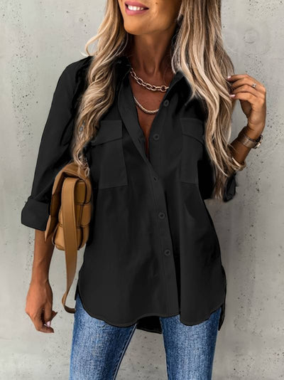 Kaitlyn - Camisa de Manga Larga con Botones