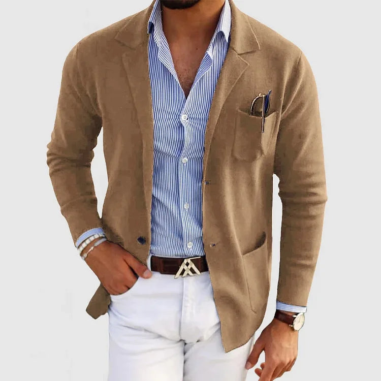 Nico – Elegante blazer de hombre con solapa y botones