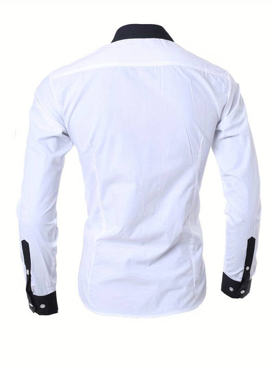 Tonie – Camisa Elegante con Contraste de Corte Moderno