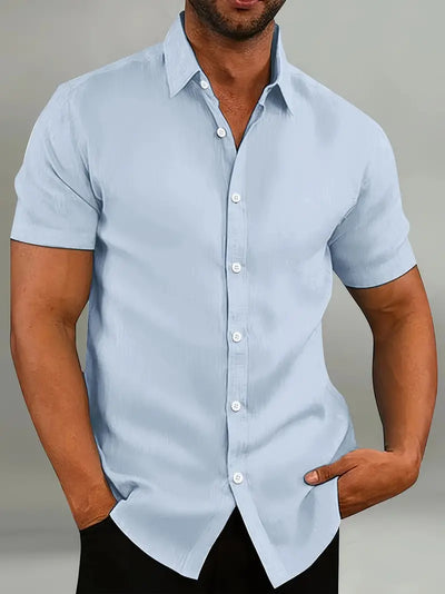 Neil - Camisa Casual con Cuello Button-Down