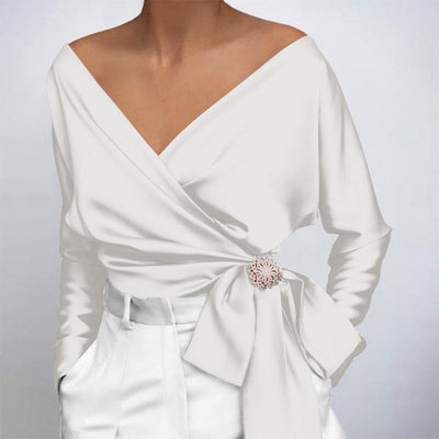 Alayah - Blusa ligera de seda para el verano