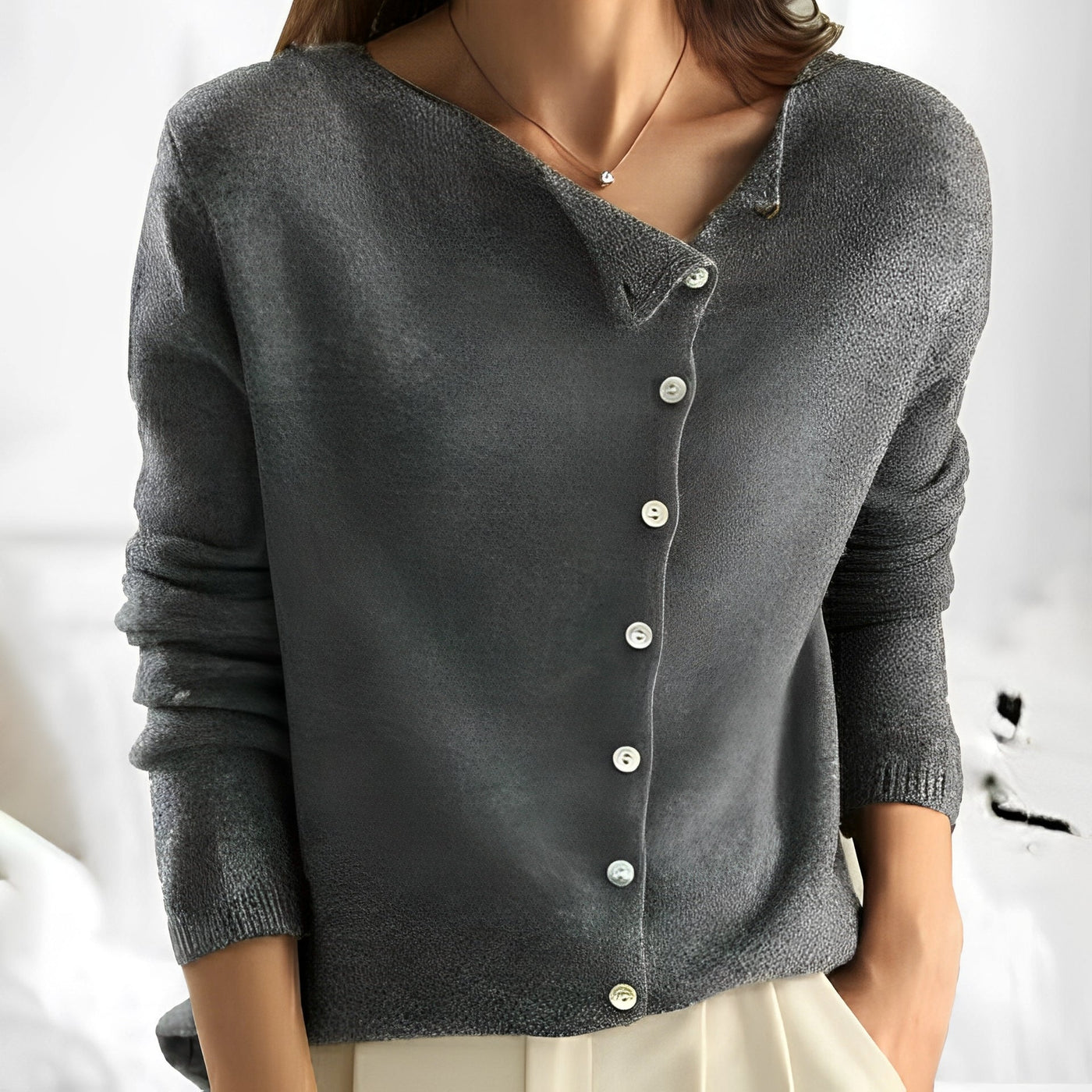 Lorena - Elegante suéter con una fina estructura de punto para mujeres