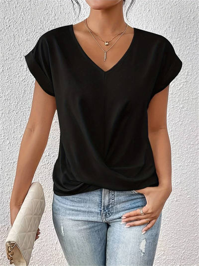 Zinnia – Camiseta Casual de Manga Corta