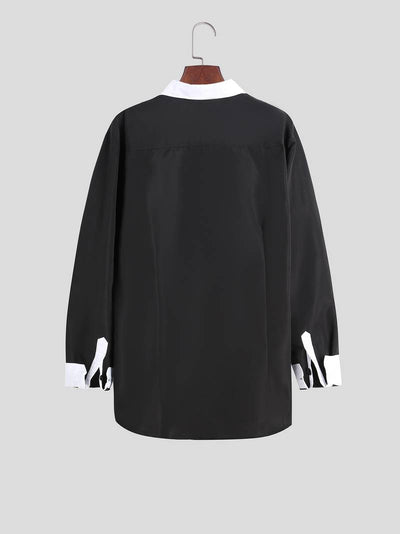 Tonie – Camisa Elegante con Contraste de Corte Moderno