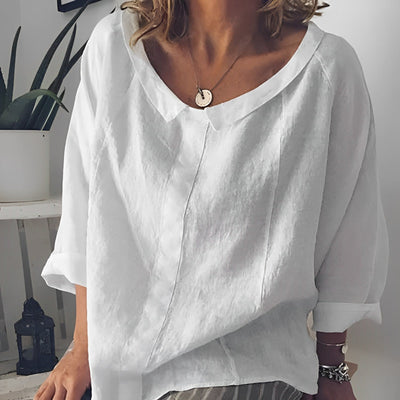 Ursella - Blusa casual con cuello