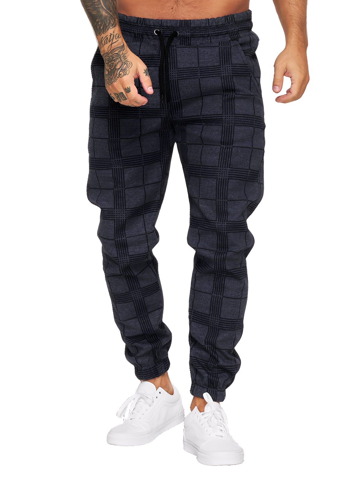 Colbert - Cómoda, holgada pantalón de cuadros para hombres