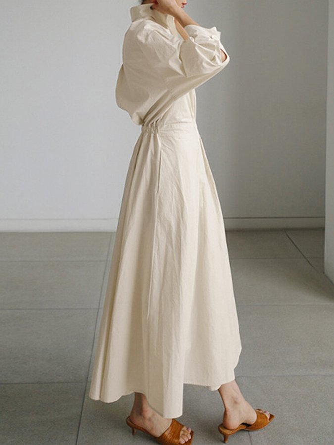 Izumi - Vestido Largo para Mujeres con Bolsillos
